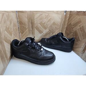 nike air force 1 Men's Low 07 Black Fashion Shoes Size 10.5.    403